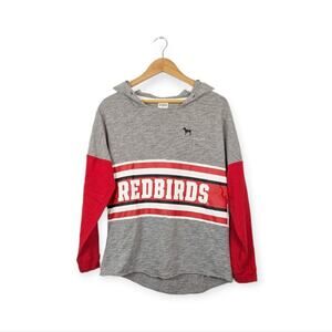 Victoria's Secret Pink Redbirds Grey & Red Hoodie